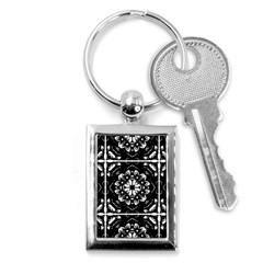 Kaleidoscope Mandala Art Key Chain (rectangle) by Sarkoni