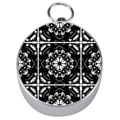 Kaleidoscope Mandala Art Silver Compasses