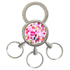 The Framework Paintings Square 3-ring Key Chain by Sarkoni