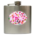 The Framework Paintings Square Hip Flask (6 oz) Front