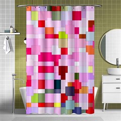 The Framework Paintings Square Shower Curtain 48  X 72  (small)  by Sarkoni