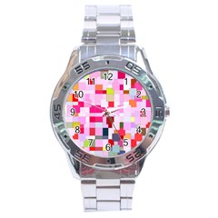 The Framework Paintings Square Stainless Steel Analogue Watch by Sarkoni