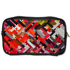 Maze Mazes Fabric Fabrics Color Toiletries Bag (one Side) by Sarkoni