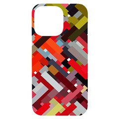 Maze Mazes Fabric Fabrics Color Iphone 14 Pro Max Black Uv Print Case