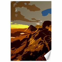 Scotland Monti Mountains Mountain Canvas 12  X 18  by Sarkoni