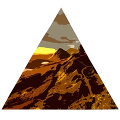 Scotland Monti Mountains Mountain Wooden Puzzle Triangle by Sarkoni