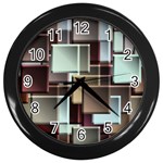 Texture Artwork Mural Murals Art Wall Clock (Black) Front