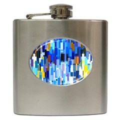 Color Colors Abstract Colorful Hip Flask (6 Oz) by Sarkoni