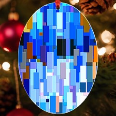 Color Colors Abstract Colorful Uv Print Acrylic Ornament Oval