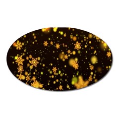 Background Black Blur Colorful Oval Magnet