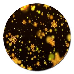 Background Black Blur Colorful Magnet 5  (Round)