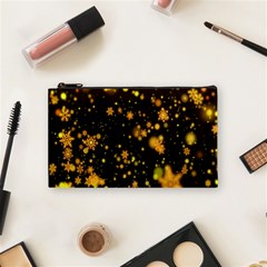 Background Black Blur Colorful Cosmetic Bag (Small)