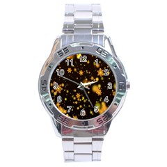 Background Black Blur Colorful Stainless Steel Analogue Watch