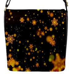 Background Black Blur Colorful Flap Closure Messenger Bag (S)