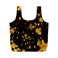 Background Black Blur Colorful Full Print Recycle Bag (M)