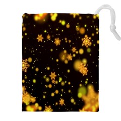 Background Black Blur Colorful Drawstring Pouch (4XL)