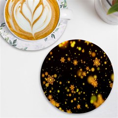 Background Black Blur Colorful UV Print Round Tile Coaster