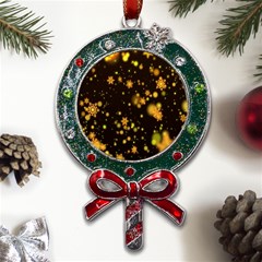 Background Black Blur Colorful Metal X Mas Lollipop with Crystal Ornament