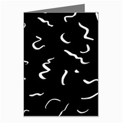 Scribbles Lines Drawing Picture Greeting Card by Sarkoni