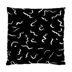 Scribbles Lines Drawing Picture Standard Cushion Case (two Sides) by Sarkoni