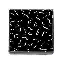 Scribbles Lines Drawing Picture Memory Card Reader (square 5 Slot)