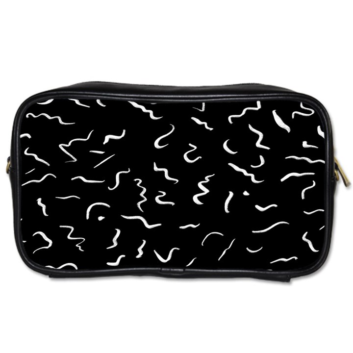 Scribbles Lines Drawing Picture Toiletries Bag (Two Sides)