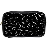 Scribbles Lines Drawing Picture Toiletries Bag (Two Sides) Back