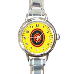 Art Decoration Wallpaper Bright Round Italian Charm Watch by Sarkoni