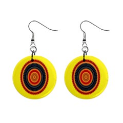 Art Decoration Wallpaper Bright Mini Button Earrings by Sarkoni