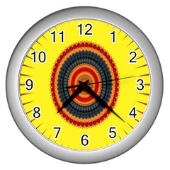 Art Decoration Wallpaper Bright Wall Clock (silver) by Sarkoni