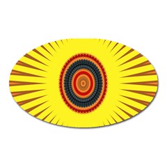 Art Decoration Wallpaper Bright Oval Magnet by Sarkoni