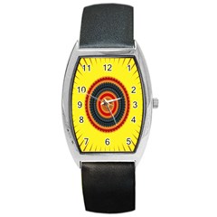 Art Decoration Wallpaper Bright Barrel Style Metal Watch by Sarkoni