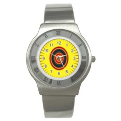 Art Decoration Wallpaper Bright Stainless Steel Watch by Sarkoni