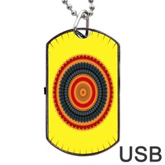 Art Decoration Wallpaper Bright Dog Tag Usb Flash (one Side) by Sarkoni