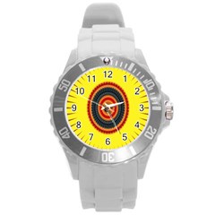 Art Decoration Wallpaper Bright Round Plastic Sport Watch (l) by Sarkoni