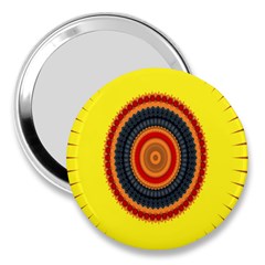 Art Decoration Wallpaper Bright 3  Handbag Mirrors by Sarkoni