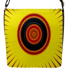 Art Decoration Wallpaper Bright Flap Closure Messenger Bag (s) by Sarkoni