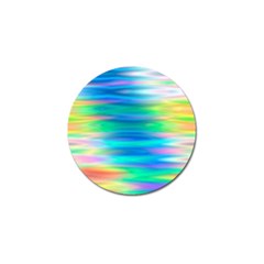 Wave Rainbow Bright Texture Golf Ball Marker (4 Pack) by Sarkoni