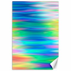 Wave Rainbow Bright Texture Canvas 20  X 30  by Sarkoni