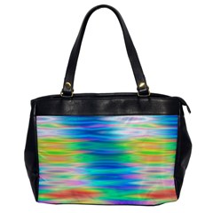 Wave Rainbow Bright Texture Oversize Office Handbag by Sarkoni