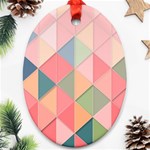 Background Geometric Triangle Ornament (Oval) Front