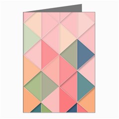 Background Geometric Triangle Greeting Cards (pkg Of 8) by Sarkoni