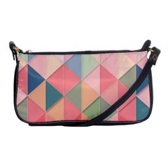 Background Geometric Triangle Shoulder Clutch Bag by Sarkoni