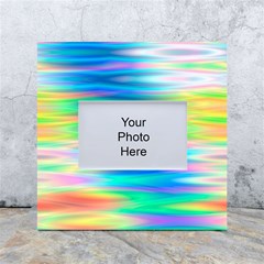 Wave Rainbow Bright Texture White Box Photo Frame 4  X 6  by Sarkoni