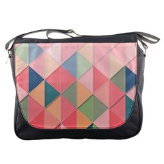 Background Geometric Triangle Messenger Bag by Sarkoni