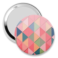 Background Geometric Triangle 3  Handbag Mirrors by Sarkoni