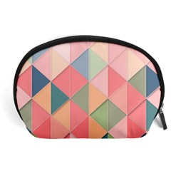 Background Geometric Triangle Accessory Pouch (large) by Sarkoni