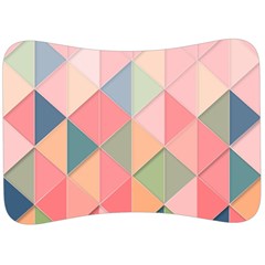 Background Geometric Triangle Velour Seat Head Rest Cushion by Sarkoni