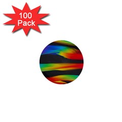 Colorful Background 1  Mini Buttons (100 Pack)  by Sarkoni