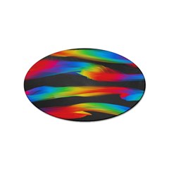 Colorful Background Sticker Oval (10 Pack) by Sarkoni